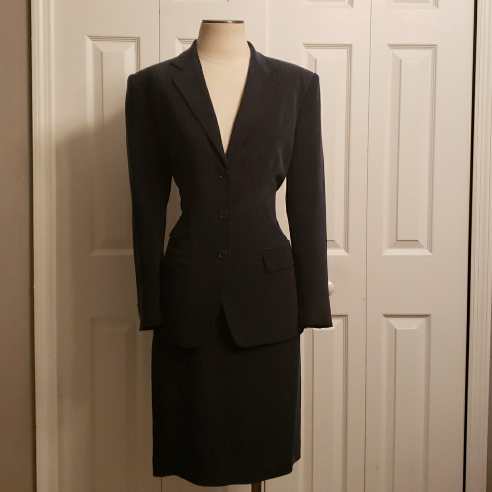 PURE Silk Lauren Ralph Lauren Women's Pinstriped